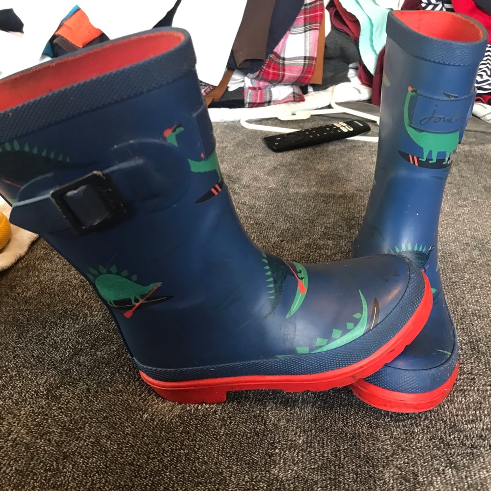 Joules Dino rain boots